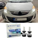 Photon Opel Corsa D LED Xenon Kısa Far Ampulü H7 Access Yeni Seri Beyaz 2006-2014 - 00-Beyaz