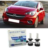 Photon Opel Corsa E LED Xenon Kısa Far Ampulü H7 Access Yeni Seri Beyaz 2014-2019 - 00-Beyaz