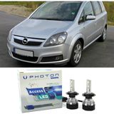 Photon Opel Zafira B LED Xenon Kısa Far Ampulü H7 Access Yeni Seri Beyaz 2005-2014 - 00-Beyaz