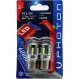 Photon P21/5W LED Oto Ampul, Beyaz, 2 Adet