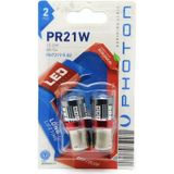 Photon P21w Ba15s 12-24v 93 Led Ampul - Kırmızı - İkili Blister Ph7219 R B2