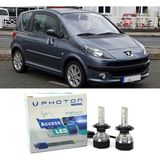 Photon Peugeot 1007 Uzun+Kısa Far Ampulü H4 Access Yeni Seri Beyaz 2005-2009 - 00-Beyaz