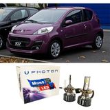 Photon Peugeot 107 Uzun+Kısa Far Ampulü H4 Mono Yeni Seri Beyaz 2005-2014