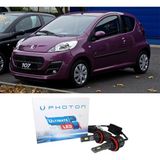 Photon Peugeot 107 Uzun+Kısa Far Ampulü H4 Ultimate Yeni Seri Beyaz 2005-2014