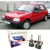 Photon Peugeot 205 Uzun+Kısa Far Ampulü H4 Mono Yeni Seri Beyaz 1986-1998