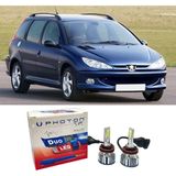 Photon Peugeot 206 Sw Uzun+Kısa Far Ampulü H4 Duo Yeni Seri Beyaz 2002-2007