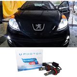 Photon Peugeot 207 LED Xenon Uzun Far Ampulü H1 Ultimate 9500 Lumens Yeni Seri Beyaz