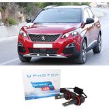 Photon Peugeot 3008 LED Xenon Sis Far Ampulü H11 Ultimate 9500 Lumens Yeni Seri Beyaz 2016+