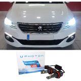 Photon Peugeot 301 LED Xenon Kısa Far Ampulü H7 Ultimate 9500 Lumens Yeni Seri Beyaz 2017+