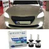 Photon Peugeot 301 LED Xenon Sis Far Ampulü H11 Access Yeni Seri Beyaz 2012-2017 - 00-Beyaz