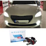 Photon Peugeot 301 LED Xenon Sis Far Ampulü H11 Ultimate 9500 Lumens Yeni Seri Beyaz 2012-2017