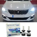 Photon Peugeot 301 LED Xenon Uzun Far Ampulü H1 Access Yeni Seri Beyaz 2017+ - 00-Beyaz
