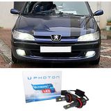 Photon Peugeot 306 LED Xenon Kısa Far Ampulü H7 Ultimate 9500 Lumens Yeni Seri Beyaz 1996+