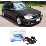 Photon Peugeot 306 LED Xenon Uzun + Kısa Far Ampulü H4 Ultimate 9500 Lumens Yeni Seri Beyaz 1993-1996