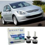 Photon Peugeot 307 LED Xenon Kısa Far Ampulü H7 Access Yeni Seri Beyaz 2000-2005 - 00-Beyaz