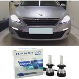 Photon Peugeot 308 LED Xenon Kısa Far Ampulü H7 Access Yeni Seri Beyaz - 00-Beyaz