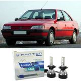 Photon Peugeot 405 LED Xenon Uzun + Kısa Far Ampulü H4 Access Yeni Seri Beyaz - 00-Beyaz