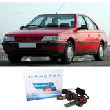 Photon Peugeot 405 LED Xenon Uzun + Kısa Far Ampulü H4 Ultimate 9500 Lumens Yeni Seri Beyaz