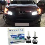 Photon Peugeot 407 LED Xenon Kısa Far Ampulü H1 Access Yeni Seri Beyaz - 00-Beyaz