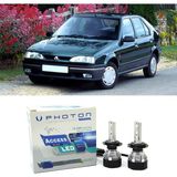 Photon Renault 19 LED Xenon Uzun + Kısa Far Ampulü H4 Access Yeni Seri Beyaz - 00-Beyaz