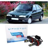 Photon Renault 19 LED Xenon Uzun + Kısa Far Ampulü H4 Ultimate 9500 Lumens Yeni Seri Beyaz