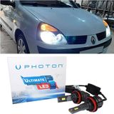 Photon Renault Clio 2 LED Xenon Uzun Far Ampulü H1 Ultimate 9500 Lumens Yeni Seri Beyaz 2002-2006