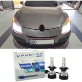 Photon Renault Megane 3 LED Xenon Kısa Far Ampulü H7 Access Yeni Seri Beyaz - 00-Beyaz