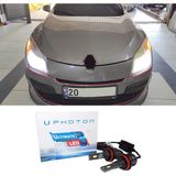 Photon Renault Megane 3 LED Xenon Sis Far Ampulü H8 Ultimate 9500 Lumens Yeni Seri Beyaz