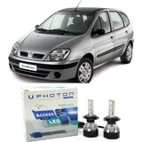 Photon Renault Scenic Uzun+Kısa Far Ampulü H4 Access Yeni Seri Beyaz 1996-2003 - 00-Beyaz