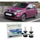 Photon Renault Twingo Uzun+Kısa Far Ampulü H4 Access Yeni Seri Beyaz 2007-2014 - 00-Beyaz