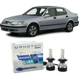 Photon Saab 9-5 LED Xenon Uzun Far Ampulü H3 Access Yeni Seri Beyaz 1997-2001 - 00-Beyaz