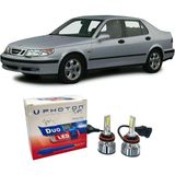 Photon Saab 9-5 LED Xenon Uzun Far Ampulü H3 Duo Yeni Seri Beyaz 1997-2001