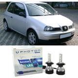 Photon Seat Arosa LED Xenon Uzun + Kısa Far Ampulü H4 Access Yeni Seri Beyaz 1997-2000 - 00-Beyaz