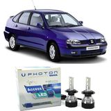 Photon Seat Cordoba 6k2 Uzun+Kısa Far Ampulü H4 Access Yeni Seri Beyaz 1999-2001 - 00-Beyaz