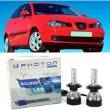 Photon Seat Ibiza LED Xenon Uzun Far Ampulü H3 Access Yeni Seri Beyaz 2003-2009 - 00-Beyaz
