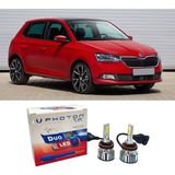 Photon Skoda Fabia Uzun Far Ampulü H7 Duo Yeni Seri Beyaz 2014-2021