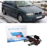 Photon Skoda Felicia LED Xenon Uzun+Kısa Far Ampulü H4 Ultimate 9500 Lumens Yeni Seri Beyaz