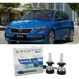 Photon Skoda Scala LED Xenon Uzun Far Ampulü H7 Access Yeni Seri Beyaz 2019+ - 00-Beyaz