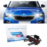 Photon Skoda Scala LED Xenon Uzun Far Ampulü H7 Ultimate 9500 Lumens Yeni Seri Beyaz 2019+