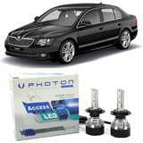 Photon Skoda Superb 2 LED Xenon Sis Farı Ampulü H8 Access Yeni Seri Beyaz 2008-2015 - 00-Beyaz