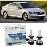 Photon Skoda Superb 3 LED Xenon Sis Farı Ampulü H8 Access Yeni Seri Beyaz 2015+ - 00-Beyaz