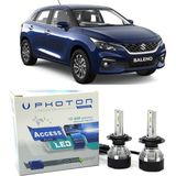 Photon Suzuki Baleno LED Xenon Uzun+Kısa Far Ampulü H4 Access Yeni Seri Beyaz - 00-Beyaz