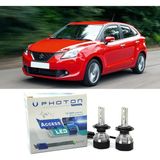 Photon Suzuki Baleno Uzun+Kısa Far Ampulü H4 Access Yeni Seri Beyaz 2016-2020 - 00-Beyaz