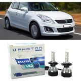 Photon Suzuki Swift LED Xenon Uzun+Kısa Far Ampulü H4 Access Yeni Seri Beyaz 2005-2022 - 00-Beyaz