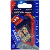 Photon T10 LED Amber Turuncu Ampul, W5W, 12V, 2'li Paket, Turuncu