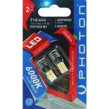 Photon T10 W5W PH7020 B2 Beyaz LED Ampul 6000K Abarth Araç Modeli İçin Uzun Süreli Kullanım