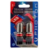 Photon T20 W21-5W PH7215 R EX B2 12-24V Exclusive Serisi Red Kırmızı Blister 2'li