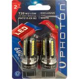 Photon T20 W21/5W Exclusıve 12V-24V LED (2'li Blister)