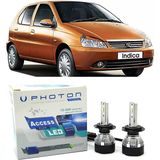 Photon Tata Indica LED Xenon Uzun+Kısa Far Ampulü H4 Access Yeni Seri Beyaz - 00-Beyaz