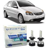 Photon Tata Indigo LED Xenon Uzun+Kısa Far Ampulü H4 Access Yeni Seri Beyaz - 00-Beyaz